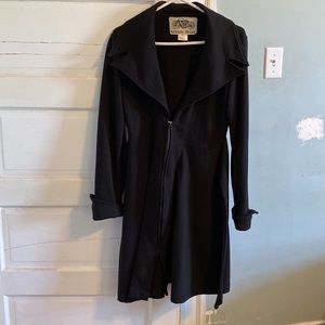 Effie’s Heart black cotton sweatshirt coat. Excellent condition
